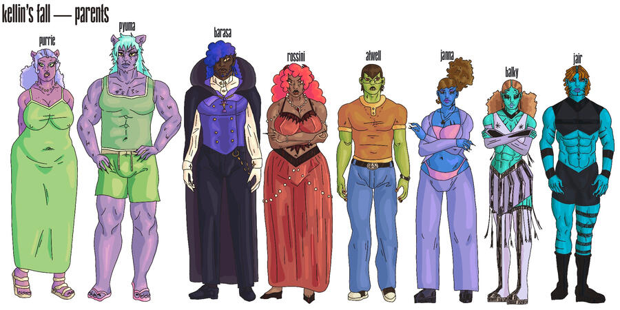 Kellin’s Fall–Main Characters’ Parents